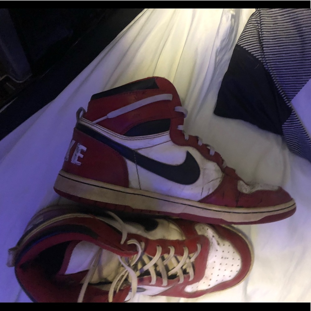 older shoes. can be cleaned up well before selling.